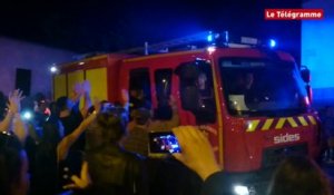 Quimper. Euro 2016 : la ola pour les pompiers !
