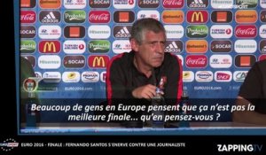 Euro 2016 - Finale : Fernando Santos, le sélectionneur du Portugal s’énerve contre une journaliste (Vidéo)