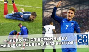 Griezmann meilleur joueur de l'Euro 2016, son tournoi en 12 photos
