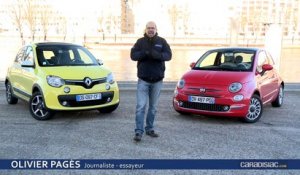 Comparatif vidéo - Fiat 500 restylée vs Renault Twingo