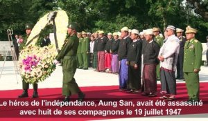 Aung San Suu Kyi commémore l'assassinat de son père