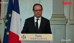 Lutte face à Daech: Hollande annonce le déploiement de "moyens d'artillerie"