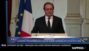 Attentat de Nice : François Hollande défend Bernard Cazeneuve accusé d’avoir menti (Vidéo)