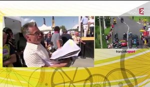 Tour de France : L'hommage de France 2 à Gérard Holtz en plein direct