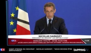 Saint-Etienne-du-Rouvray – Nicolas Sarkozy: "Nous devons être impitoyables"