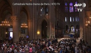 Prêtre égorgé: messe d'hommage à Notre-Dame de Paris