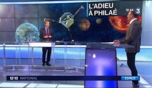 Espace : le robot Philae fait ses adieux