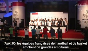 Handball et basket: les Bleus ambitieux à Rio