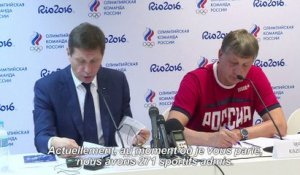 Rio: 271 des 389 sportifs russes admis aux JO