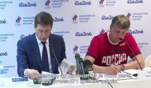Rio: 271 des 389 sportifs russes admis aux JO
