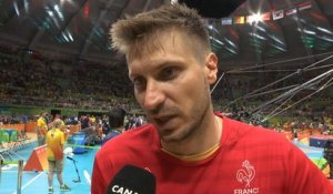 Jeux Olympiques 2016 - Volley-Ball - La réaction d'Antonin Rouzier après France/Italie