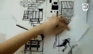 Un clip à base de dessin, collages et pliage, animé à la main... Incroyable!