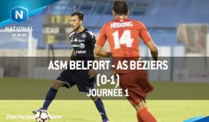 J1 : ASM BELFORT FC - AS BÉZIERS (0-1), LE RÉSUMÉ