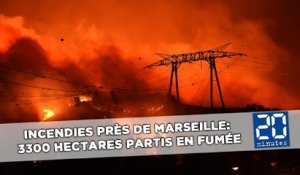 Incendies près de Marseille: 3300 hectares partis en fumée