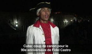 Cuba: coup de canon pour le 90e anniversaire de Fidel Castro