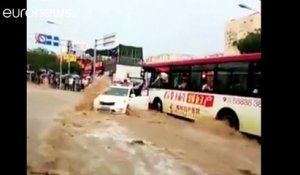 Pluies diluviennes en Chine