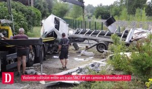 Montrabé (31) : un camionneur blessé dans une collision avec un train