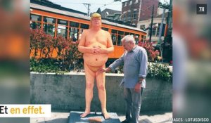Des statues de Donald Trump nu sont apparues dans plusieurs villes américaines