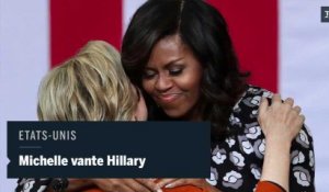 Présidentielle américaine : Michelle Obama glorifie Hillary Clinton
