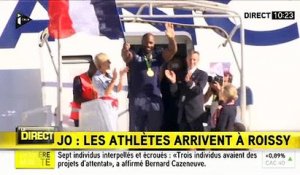 JO RIO 2016: Les athlètes français sont arrivés à Roissy
