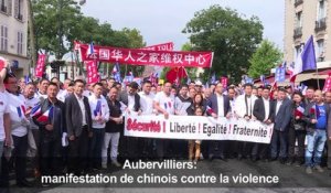 Aubervilliers: manifestation de chinois contre la violence