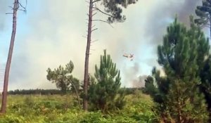 Vidéo de l'incendie à Mano et Hostens