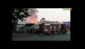 Violent incendie dans les installations de la société Dillies