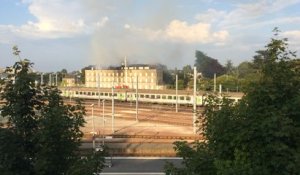 Incendie de l'ancienne école des Beaux-arts de Cherbourg