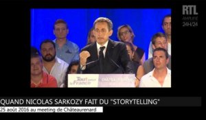 Quand Nicolas Sarkozy fait du "storytelling"