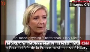 Marine Le Pen : «Tout sauf Hillary Clinton»