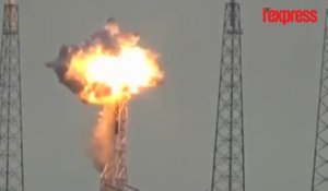 Space X: l'impressionnante explosion de la fusée Falcon 9 filmée en direct