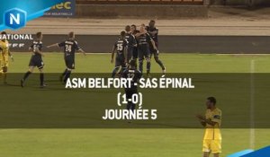 J5 : ASM Belfort - SAS Epinal (1-0), le résumé