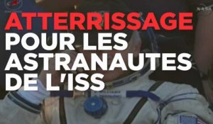 Atterrissage réussi pour trois astronautes de l'ISS