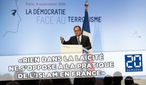 «Rien dans la laïcité ne s'oppose à la pratique de l'Islam en France» François Hollande