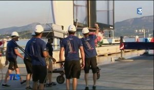 Le bateau de la Team France pour l'America's Cup mis à l'eau