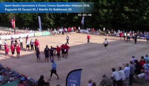 Quarts de finale, Sport Boules, France Quadrettes Vétérans, Cluses 2016