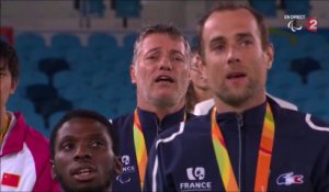 JP Rio 2016 - La Marseillaise pour Y.Ifebe, R.Citerne et R.Noble