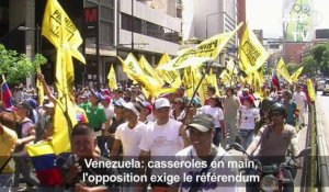Venezuela: casseroles en main, l'opposition exige le référendum