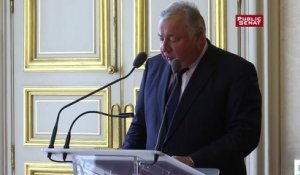 Rencontre Gérard Larcher - Abdelkader Bensalah au Sénat