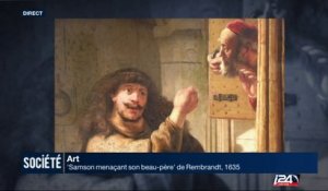Art : "Samson menaçant son beau-père", Rembrandt
