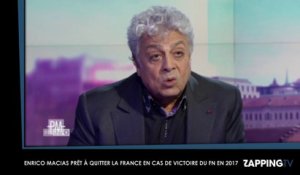 Marine Le Pen élue en 2017 : Enrico Macias prêt à quitter la France (Vidéo)