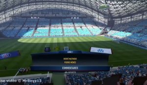 FIFA17 : l'entrée des joueurs lors d'un OM-PSG au Vélodrome !