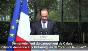 Calais: Hollande demande aux Britanniques de "prendre leur part"