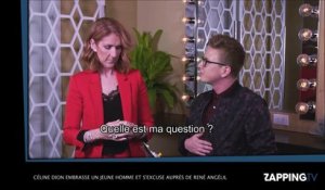Céline Dion embrasse un jeune homme et s’excuse auprès de René Angélil