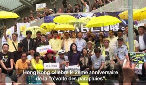Hong Kong célèbre l'anniversaire de la "révolte des parapluies"