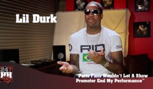 Lil Durk - Paris Fans Wouldn't Let A Show Promoter Stop The Show (247HH Wild Tour Stories)