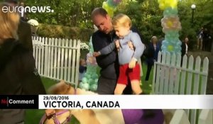 UK Royals enjoy children's party in Canada