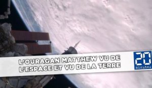 L'ouragan Matthew vu de l'espace et vu de la Terre