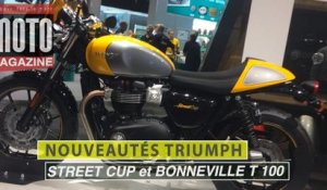 Intermot 2016 : Triumph Street Cup et Bonneville T 100