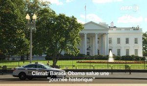 Climat: Barack Obama salue une "journée historique"